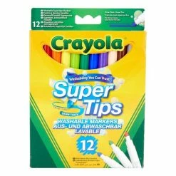 Budget ???? Crayola Supertips Superwashable Felt Tips 12 Pack ????