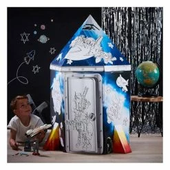 Best Pirce ???? Hobbycraft Colour-In Cardboard Rocket Playhouse 88cm ????