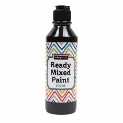 Cheapest ???? Hobbycraft Black Ready Mixed Paint 300ml ????
