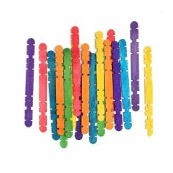 Wholesale ???? Hobbycraft Coloured Wooden Craft Sticks 50 Pack ❤️
