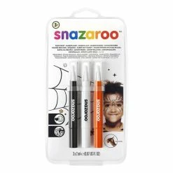 Best reviews of ❤️ Snazaroo ???? Halloween Brush Pen Face Paint 3 Pack ????