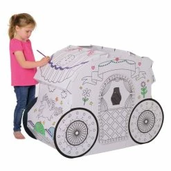 Cheap ???? Hobbycraft Colour-In Cardboard Princess Carriage 108cm ⭐