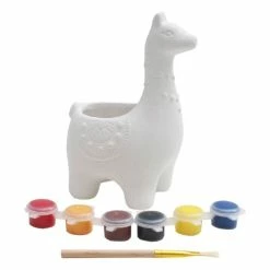 Best deal ⌛ Hobbycraft Paint Your Own Llama Ceramic Pot ✨