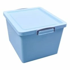 Cheap ???? Really Useful Products Really Useful Pastel Blue Plastic Storage Box 33.5 Litres ????