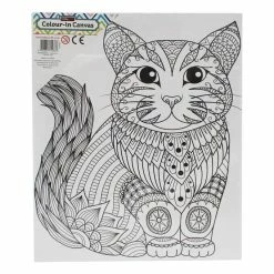 Wholesale ???? Hobbycraft Cat Colour-In Canvas ????