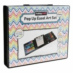 Best Sale ⭐ Hobbycraft Pop-Up Easel Art Set 140 Pieces ???? -Hobbycraft Shop 647075 1000 2 pop up easel art set 140 pieces