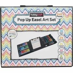 Best Sale ⭐ Hobbycraft Pop-Up Easel Art Set 140 Pieces ???? -Hobbycraft Shop 647075 1000 5 pop up easel art set 140 pieces