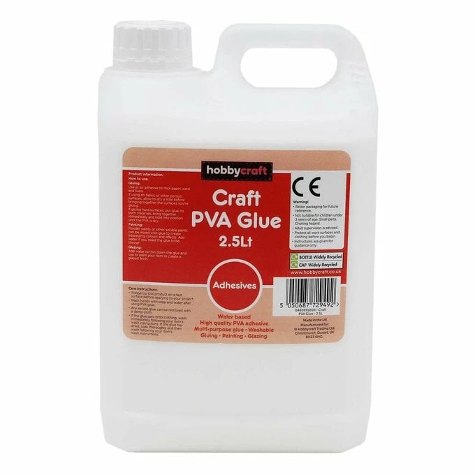 Brand new ???? Hobbycraft Craft PVA Glue 2.5 Litres ???? 1 Brand new ???? Hobbycraft Craft PVA Glue 2.5 Litres ????