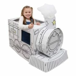 Coupon ✔️ Hobbycraft Colour-In Cardboard Train 102cm ????