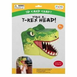 Brand new ✔️ Fiesta Crafts Make A 3D T-Rex Head Mask Kit ????