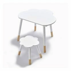 Cheapest ???? Hobbycraft Wooden Cloud Desk And Stool ⭐