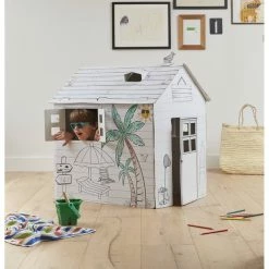 Promo ✨ Hobbycraft Colour-In Cardboard Beach Hut 88cm ???? -Hobbycraft Shop 653441 1000 3 colour in cardboard beach hut 88cm