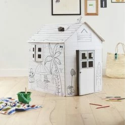 Promo ✨ Hobbycraft Colour-In Cardboard Beach Hut 88cm ???? -Hobbycraft Shop 653441 1000 4 colour in cardboard beach hut 88cm