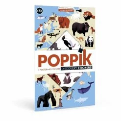 Cheapest ⌛ Poppik Animals Of The World Sticker Poster ⭐