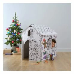 Budget ???? Hobbycraft Colour-In ???? Christmas Cardboard Gingerbread House ????