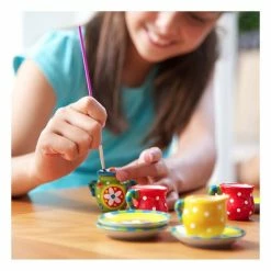 Coupon ⌛ 4M Paint Your Own Mini Tea Set ???? -Hobbycraft Shop 662670 1000 7 paint your own mini tea set 800